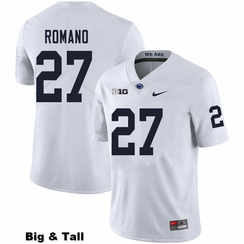 NCAA Nike Men's Penn State Nittany Lions Cody Romano #27 College Football Authentic Big & Tall White Stitched Jersey SVE8598BG